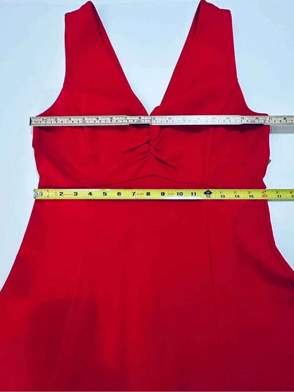 NWT KATE SPADE BROOME STREET V-NECK PONTE FIT & FLARE DRESS RED SZ 10 - Picture 5 of 11